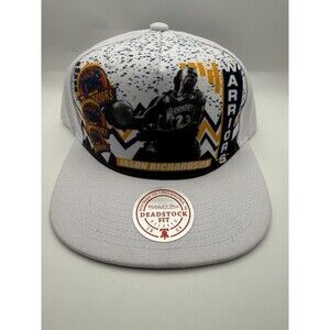 Mitchell. & Ness Deadstock Fit White Golden State Warriors 90 Playa SnapBack Hat